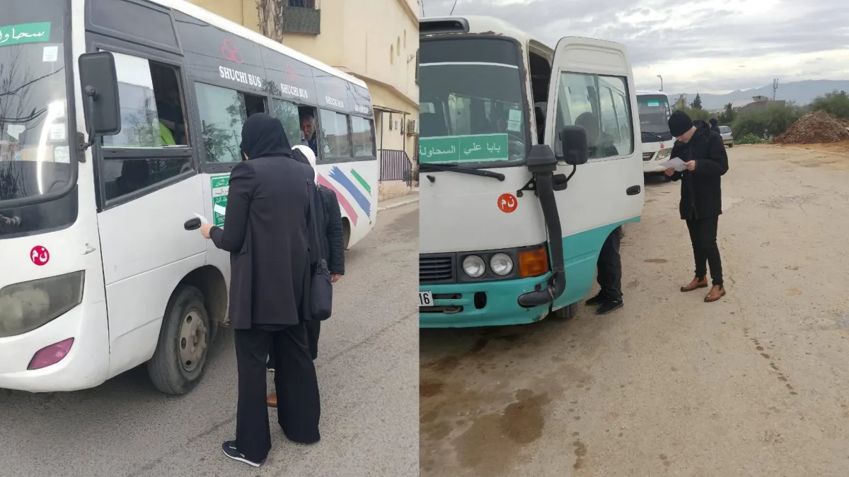 سحب رخص استغلال حافلات نقل خلال حملة تفتيش