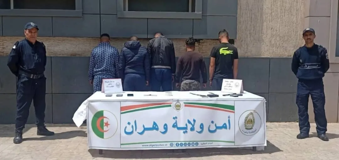 شرطة وهران تطيح بعصابة قامت بالسطو على إحدى المنازل