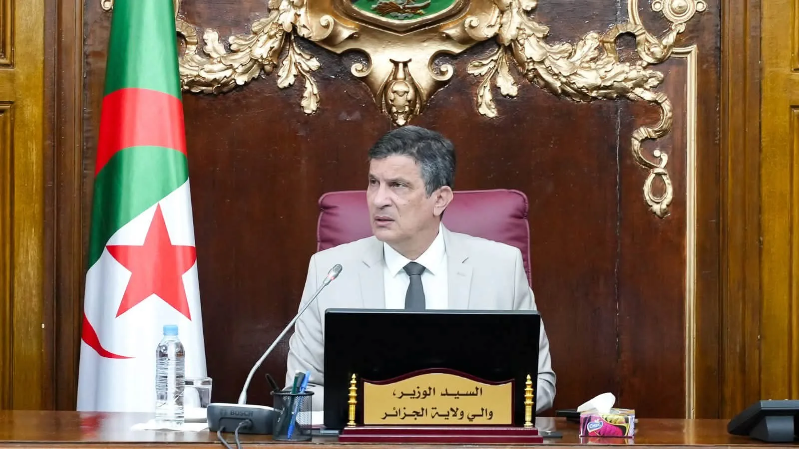 رابحي يترأس اجتماعًا لمتابعة مشاريع المخطط الأصفر
