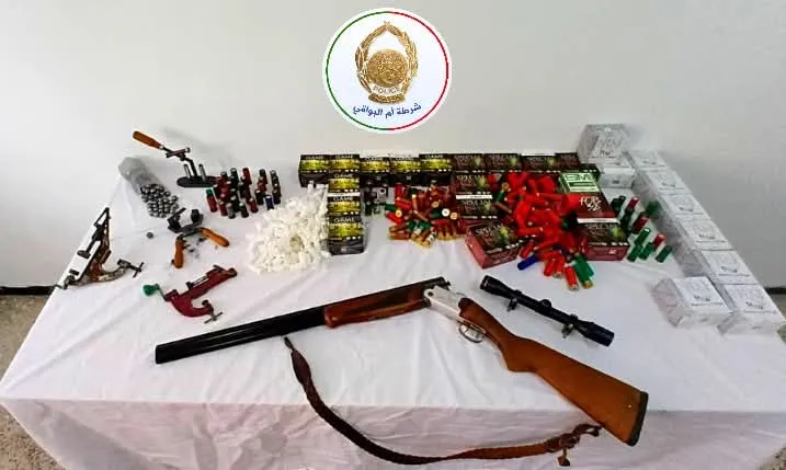 توقيف تاجر أسلحة نارية وذخيرة حية بأم البواقي مع حجز بندقية صيد