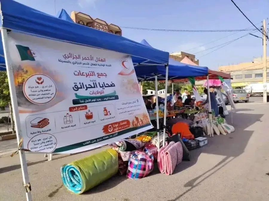 الهلال الأحمر يعزز جهود الإغاثة للعائلات المتضررة من الحرائق