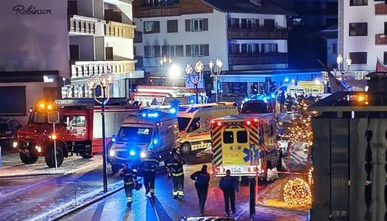 ارتفاع حصيلة انفجار في منتجع للتزلج بسويسرا إلى 40 شخصا