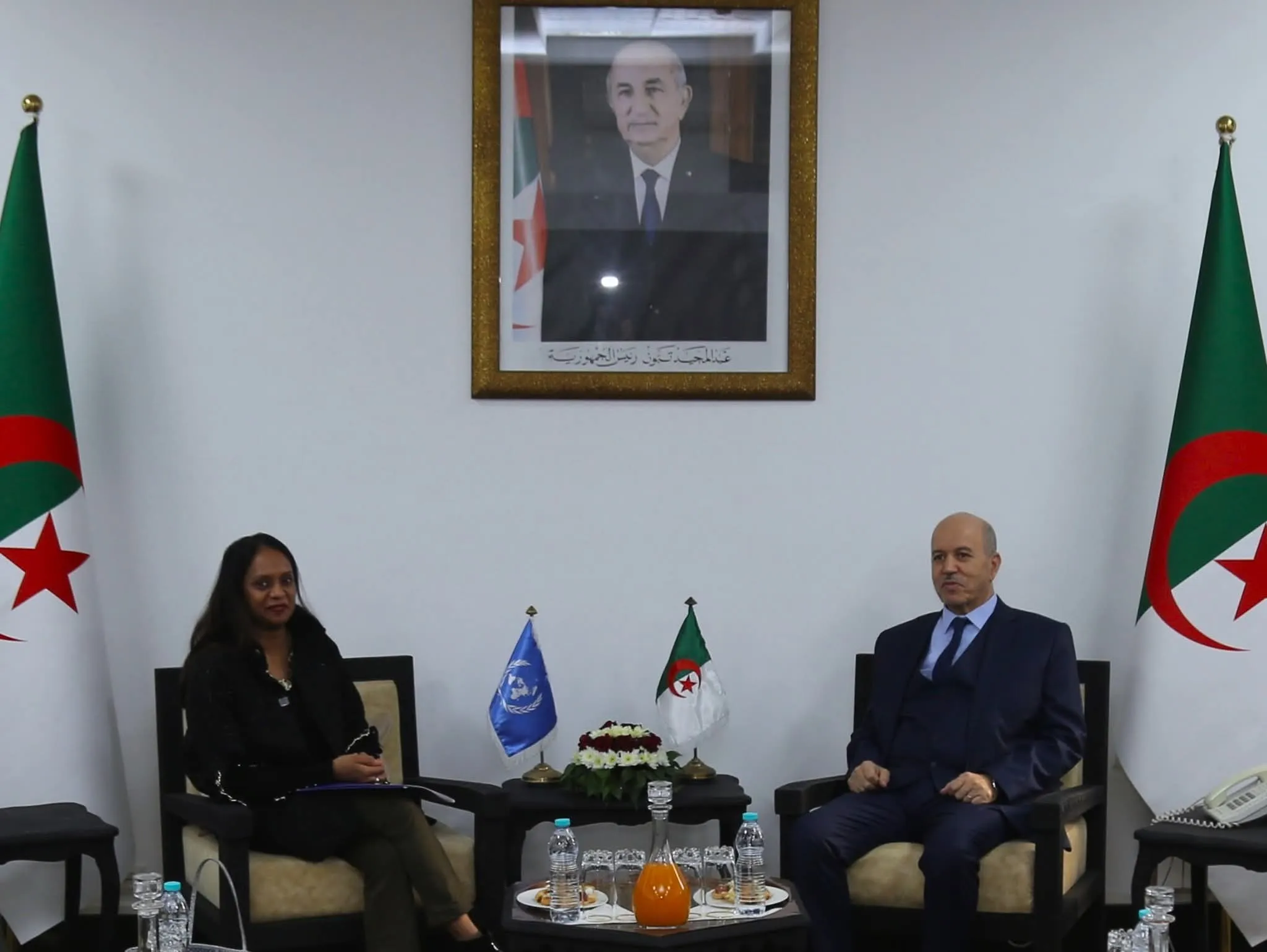 سايحي يبحث مع ممثلة المنظمة الدولية للهجرة تعزيز التعاون في مكافحة الهجرة