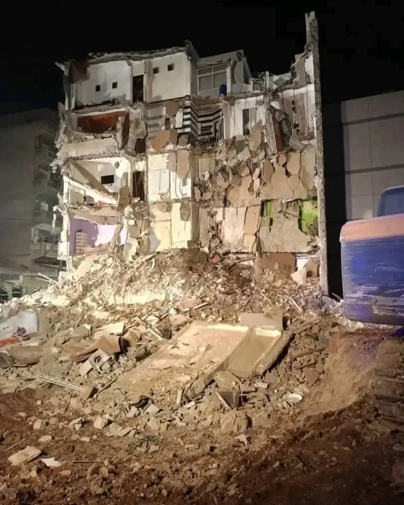 انهيار بناية سكنية في العاصمة