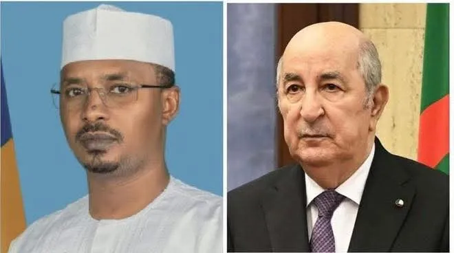 رئيس الجمهورية يتلقى مكالمة هاتفية من نظيره التشادي