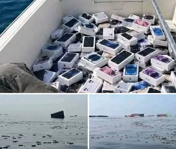 آيفون وعطور فاخرة..غرق سفينة حاويات في مضيق هرمز تثير جدلا واسعا