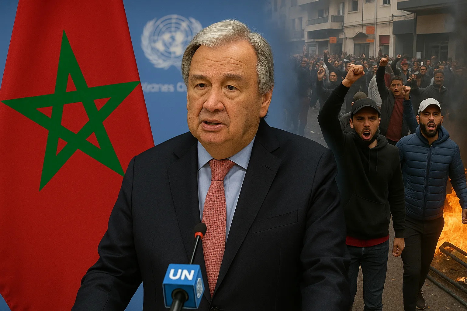 غوتيريش يستنكر "القمع الوحشي" للاحتجاجات في المغرب ويدعو لتحقيق عاجل