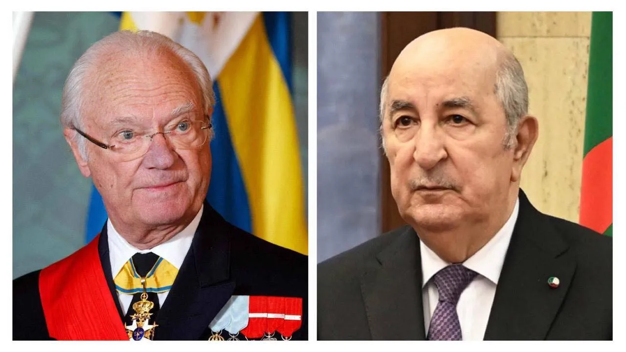 ملك السويد يهنئ رئيس الجمهورية..أتمنى الازدهار للشعب الجزائري