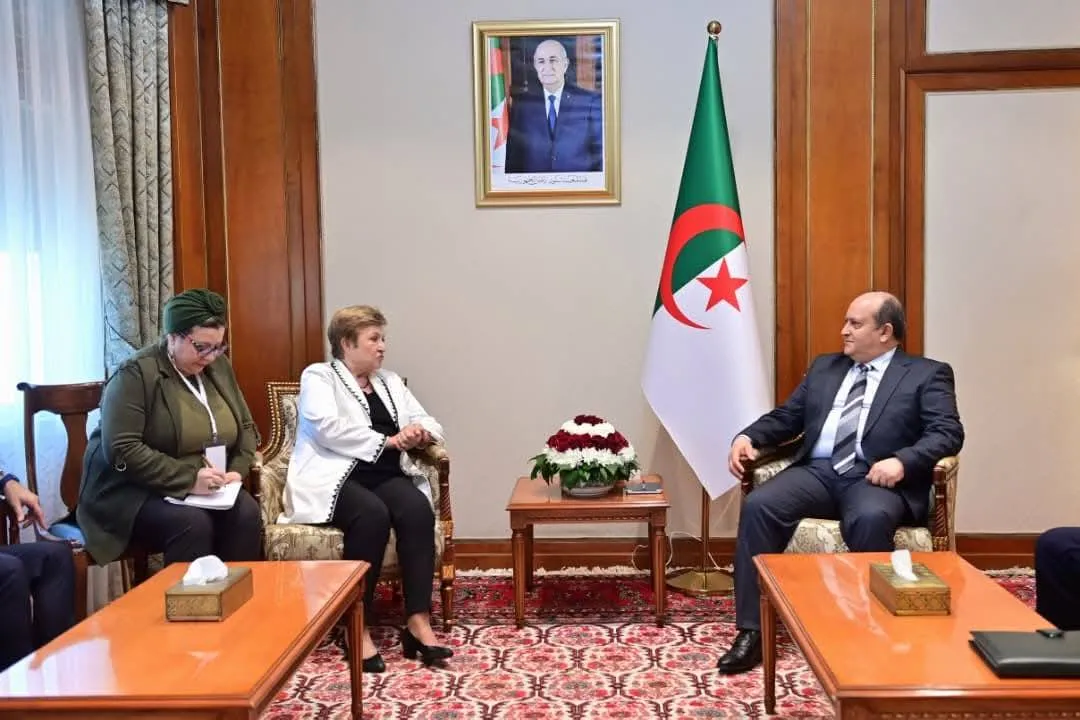 الوزير الأول يستقبل المديرة العامة لصندوق النقد الدولي