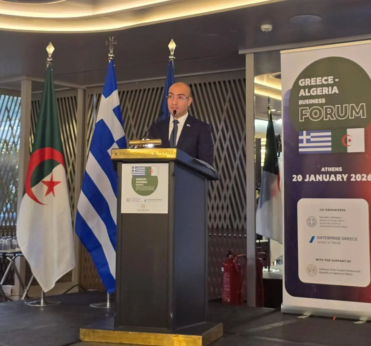 شايب يشيد بالعلاقات الثنائية بين الجزائر واليونان