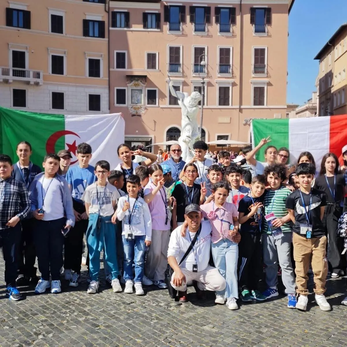أطفال الجالية الجزائرية يزورون معالم روما في رسالة للتسامح والانفتاح