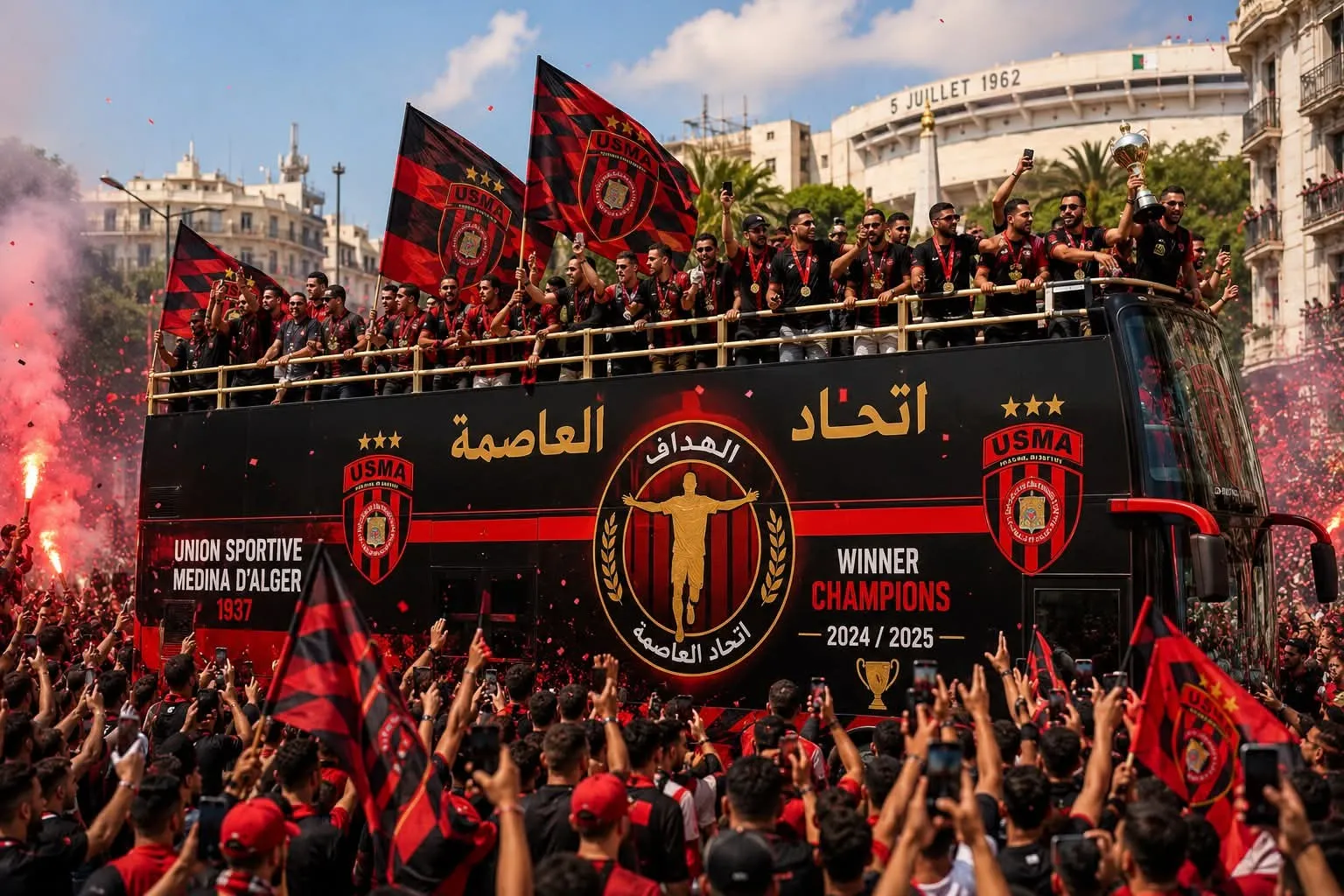 أبطال إفريقيا يعودون إلى أرض الوطن
