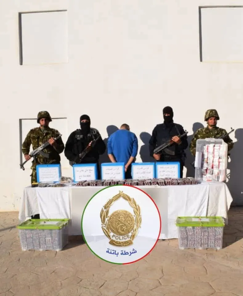 الأمن يطيح بأكبر تجار المخدرات في باتنة مع حجز كمية ضخمة من المهلوسات