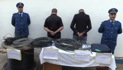 شرطة الدويرة تُطيح بسارقي كوابل الألياف البصرية