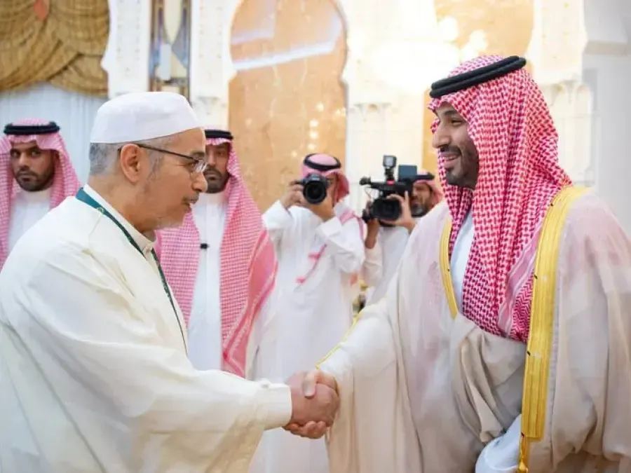 رئيس المجلس الإسلامي الأعلى يشارك في الاستقبال السنوي لولي العهد السعودي