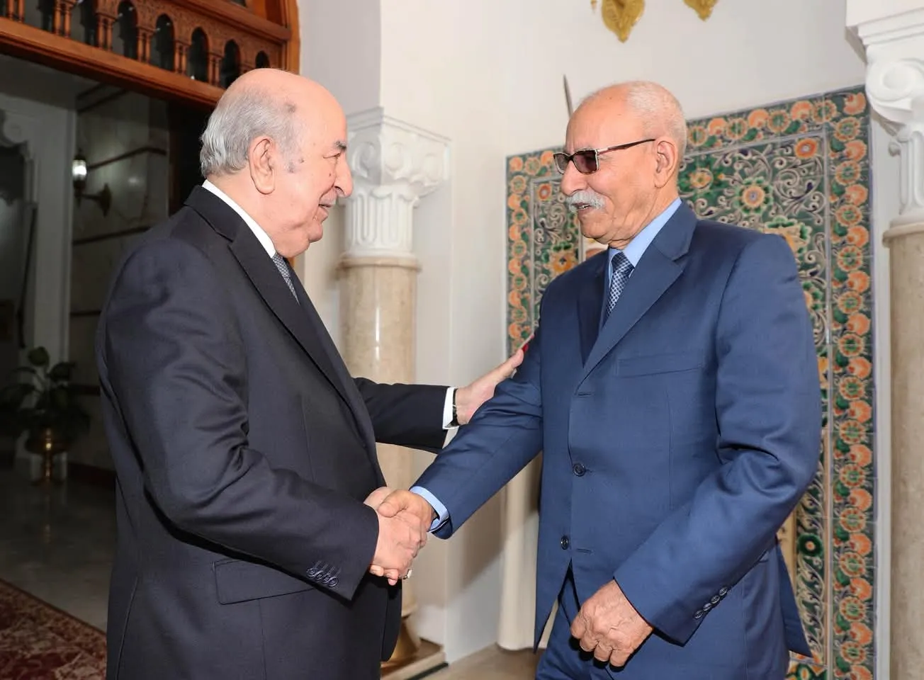 رئيس الجمهورية يستقبل الرئيس الصحراوي إبراهيم غالي