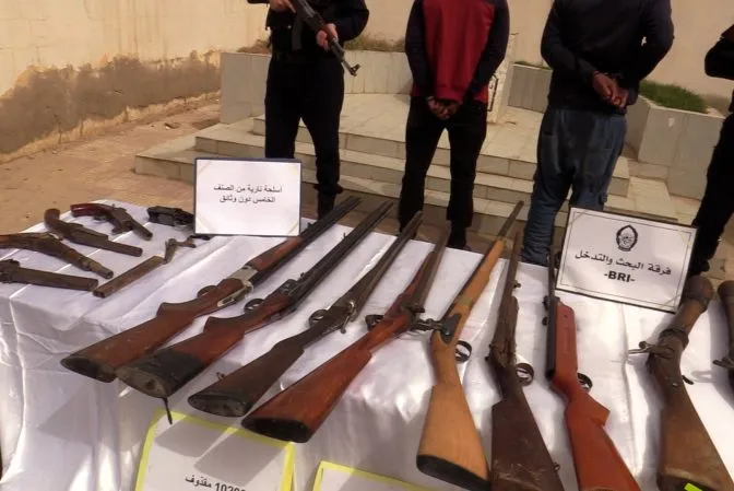 شرطة الوادي تفكك شبكة لصناعة الأسلحة التقليدية بطريقة غير قانونية