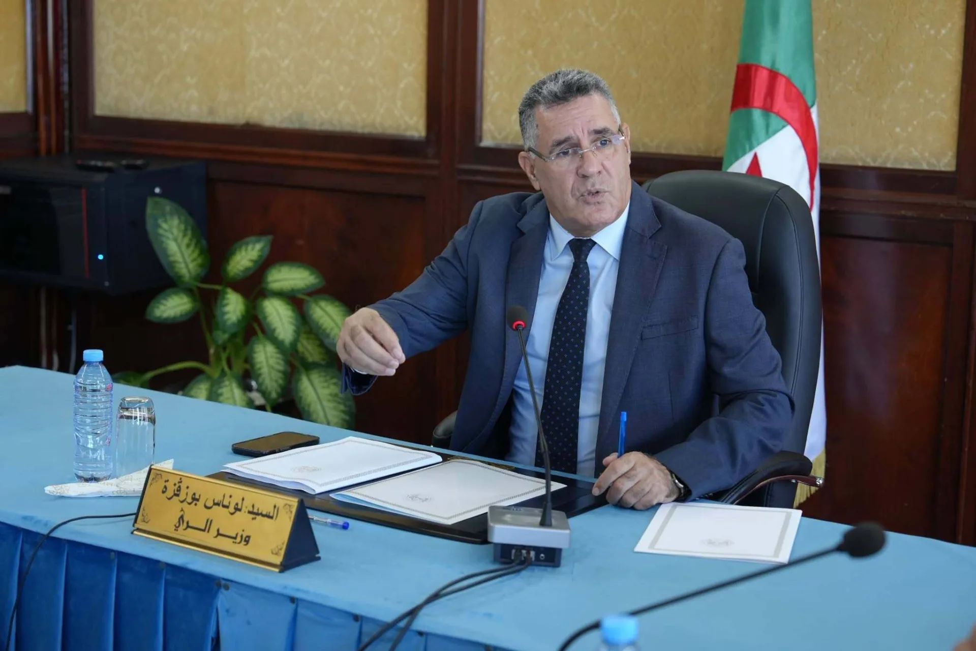 بوزقزة يشدد على بلوغ 60 بالمائة من استرجاع المياه المستعملة