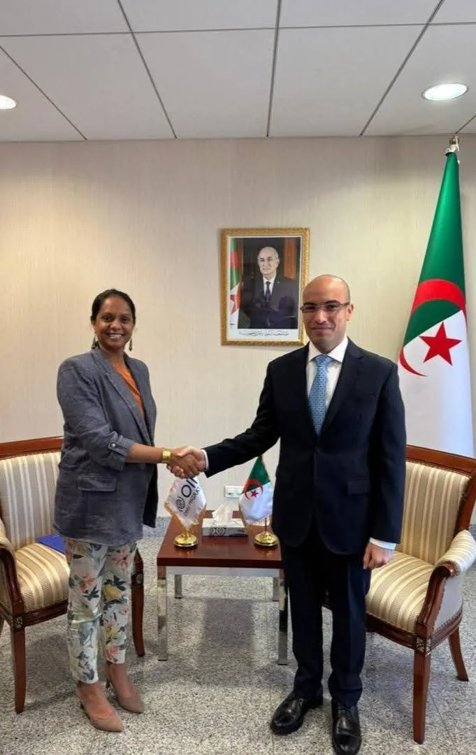 شايب يستقبل رئيسة بعثة المنظمة الدولية للهجرة بالجزائر.